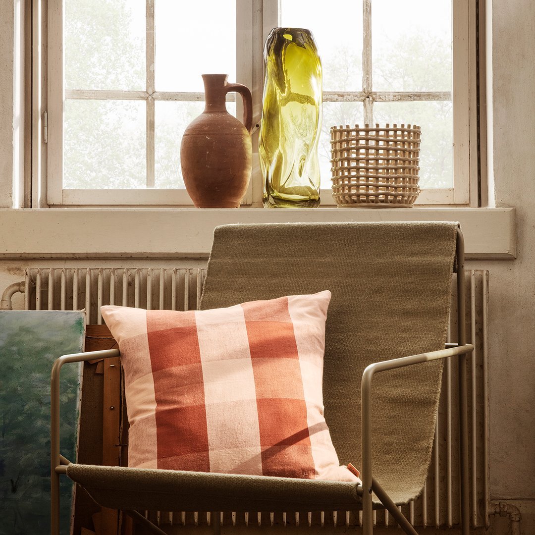 Ferm Living Grand Cushion - Premium Large Decorative Throw Pillow for Sofa, Bed & Home Decor - Perfect for Living Room, Bedroom & Cozy Spaces