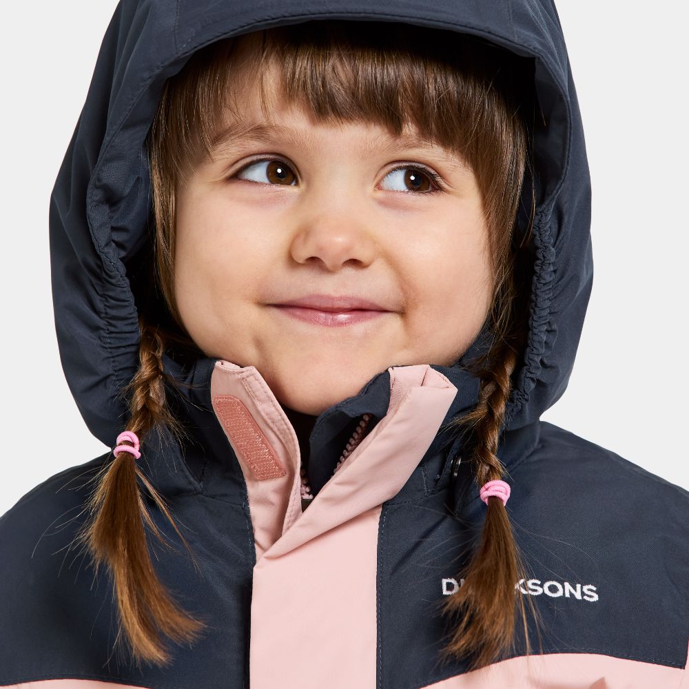 Didriksons Skare Kids Ski Jacket & Pants Set - Waterproof Winter Snowsuit for Girls & Boys, Insulated Warm Snow Jacket with Pants, Dusty Pink - Perfect for Skiing, Snowboarding & Outdoor Winter Activities