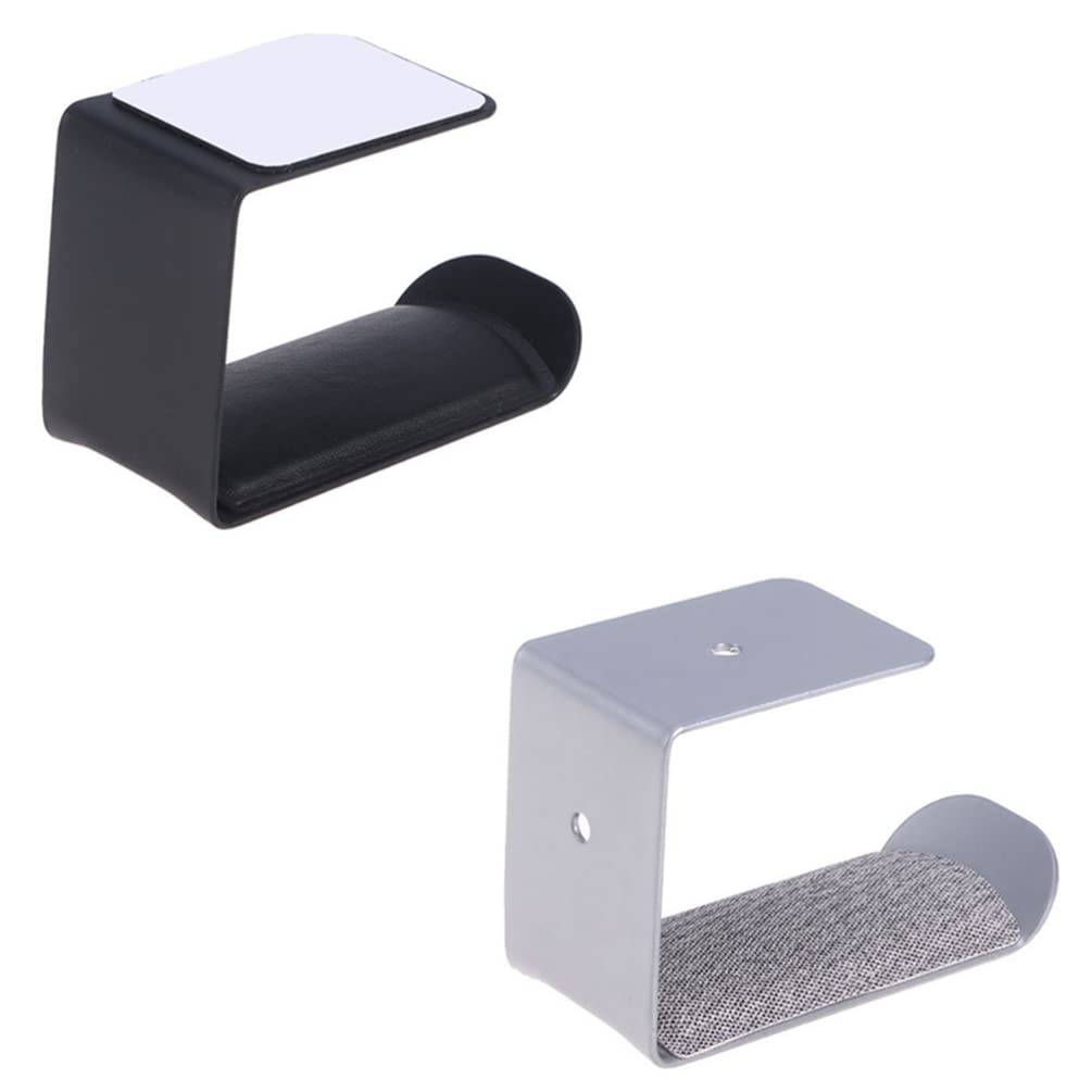 VOSAREA 2 Pack Aluminum Headphone Stand Holder - Universal Gaming Headset Hanger Hook for Desk Organization | Perfect for Gamers, Streamers & Office Workspaces
