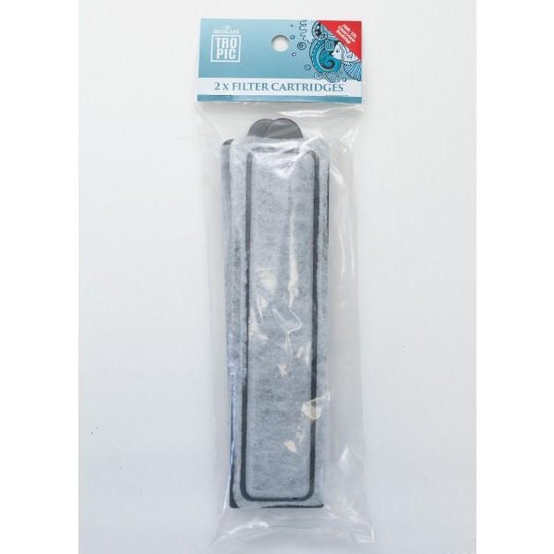 Bioscape Clearview Nano Aquarium 13L with 3-Stage Filtration System - 2 Pack Filter Cartridges for Small Fish Tanks | Perfect for Betta Fish, Shrimp & Nano Aquatic Pets | Home & Office Desktop Aquarium Setup