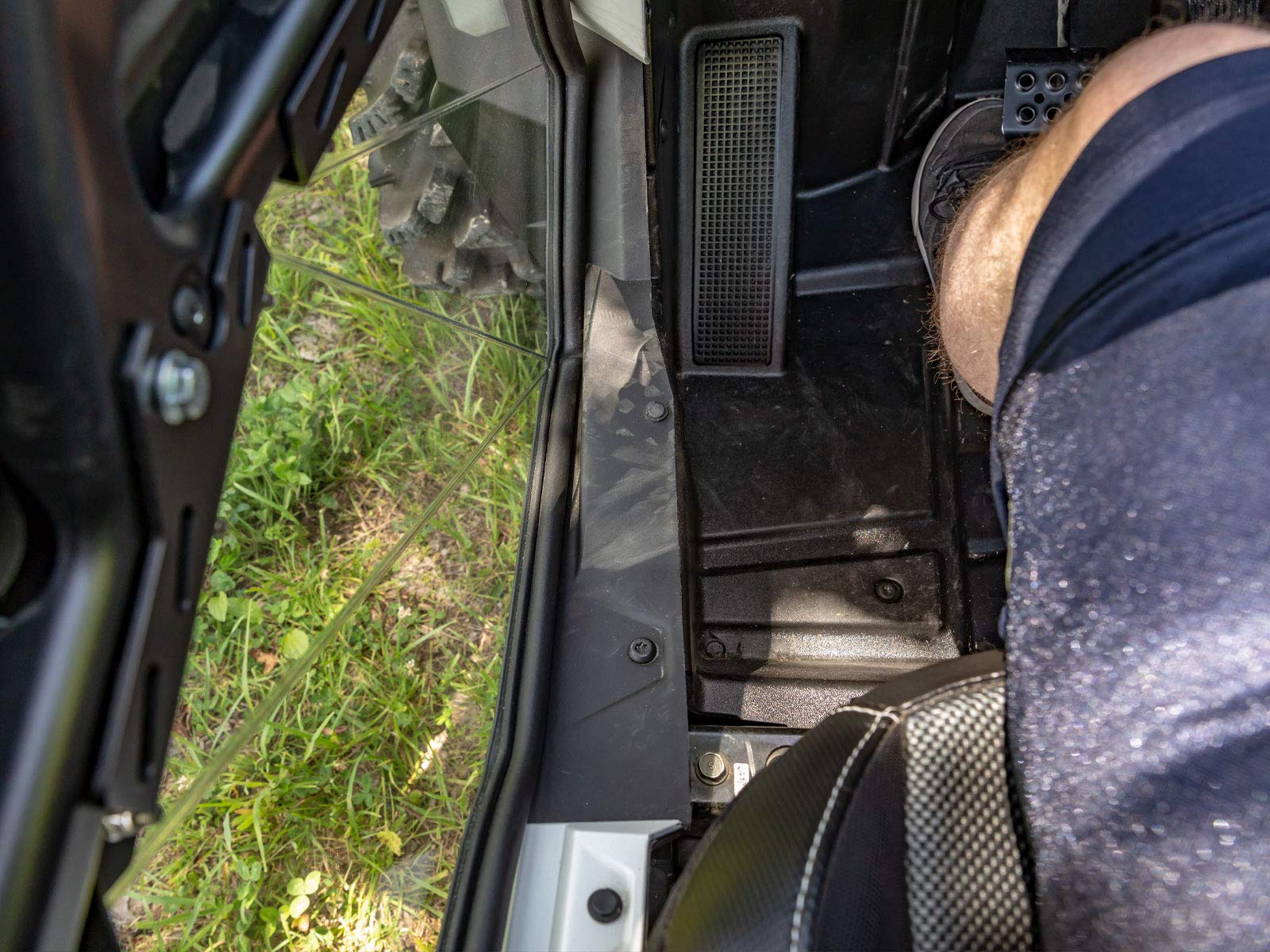 SuperATV Clear Lower Door Inserts for Polaris RZR XP Turbo (2016-2023) - 2 Door Set - Durable UTV Accessories for Off-Road Protection & Style | Perfect for Trail Riding, Mudding & Winter Adventures