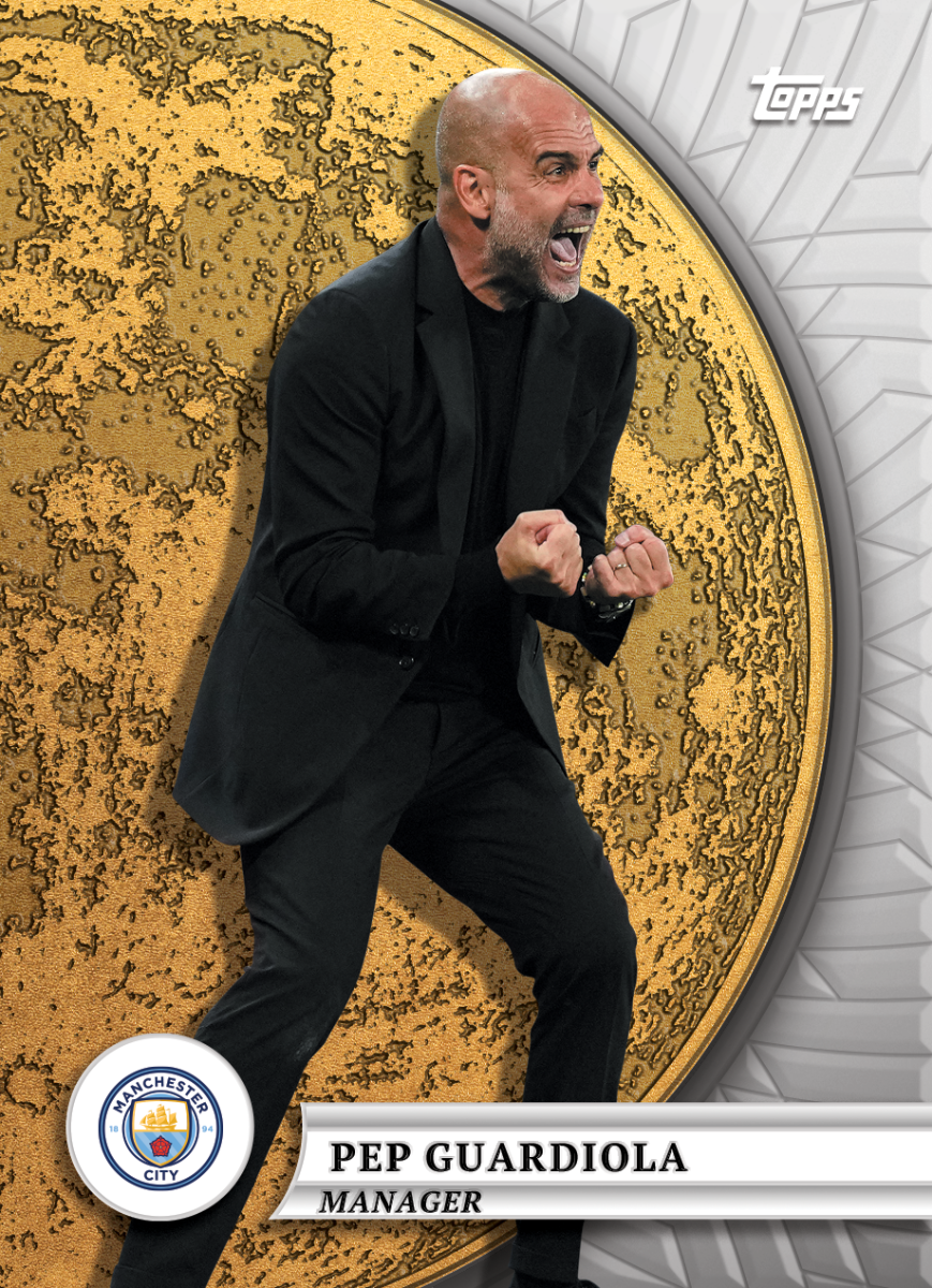 Topps Blue Moon Manchester City 2024/25 Hobby Box - Soccer Trading Cards Collection for Fans & Collectors - Perfect for Gifts, Display, and Investment