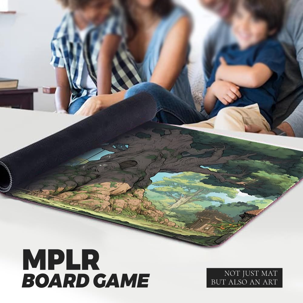 Premium MTG Playmat with Zones - Angel of Flight Alabaster Design | Non-Slip Rubber Surface & Stitched Edges | Includes Free Waterproof Storage Bag | Perfect for Magic: The Gathering, Yu-Gi-Oh, and Card Game Tournaments