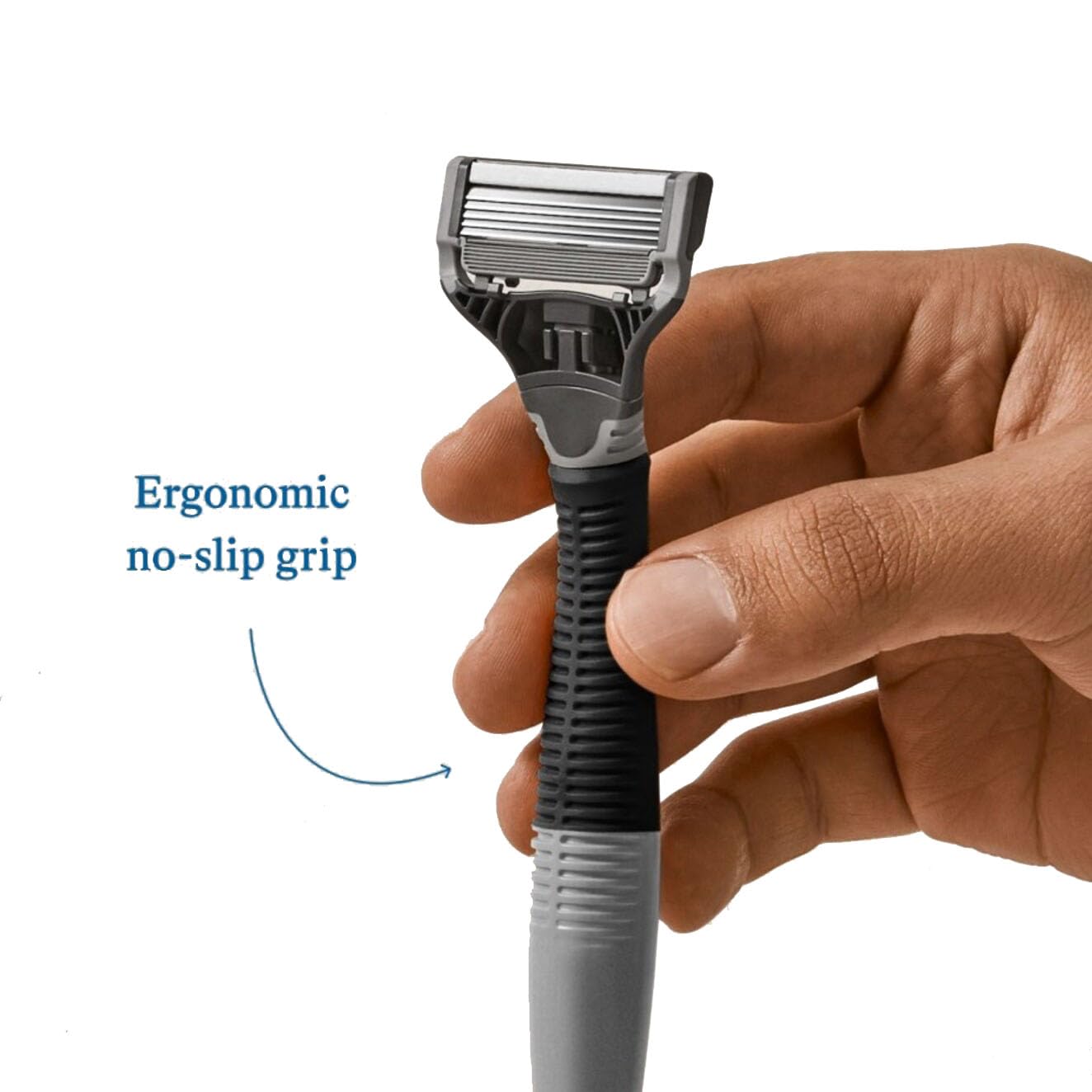 Harry's Shave Kit for Men - Weighted Ergonomic Razor Handle, 5-Blade Razor, Foaming Shave Gel (2oz) & Travel Cover - Perfect Travel Shaving Set & Gift for Him - Ideal for Business Trips, Camping & Daily Grooming