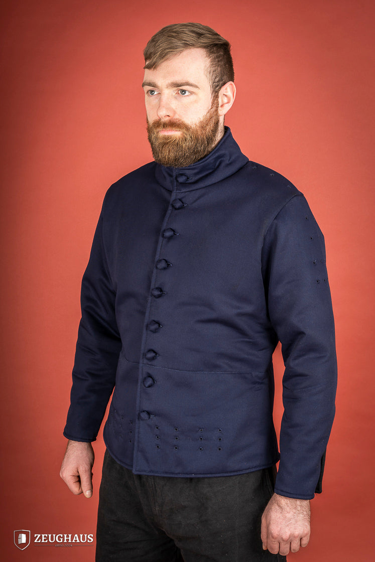 Stylish Arming Doublet in Blue - Medieval Renaissance Costume for LARP, Cosplay & Historical Reenactment