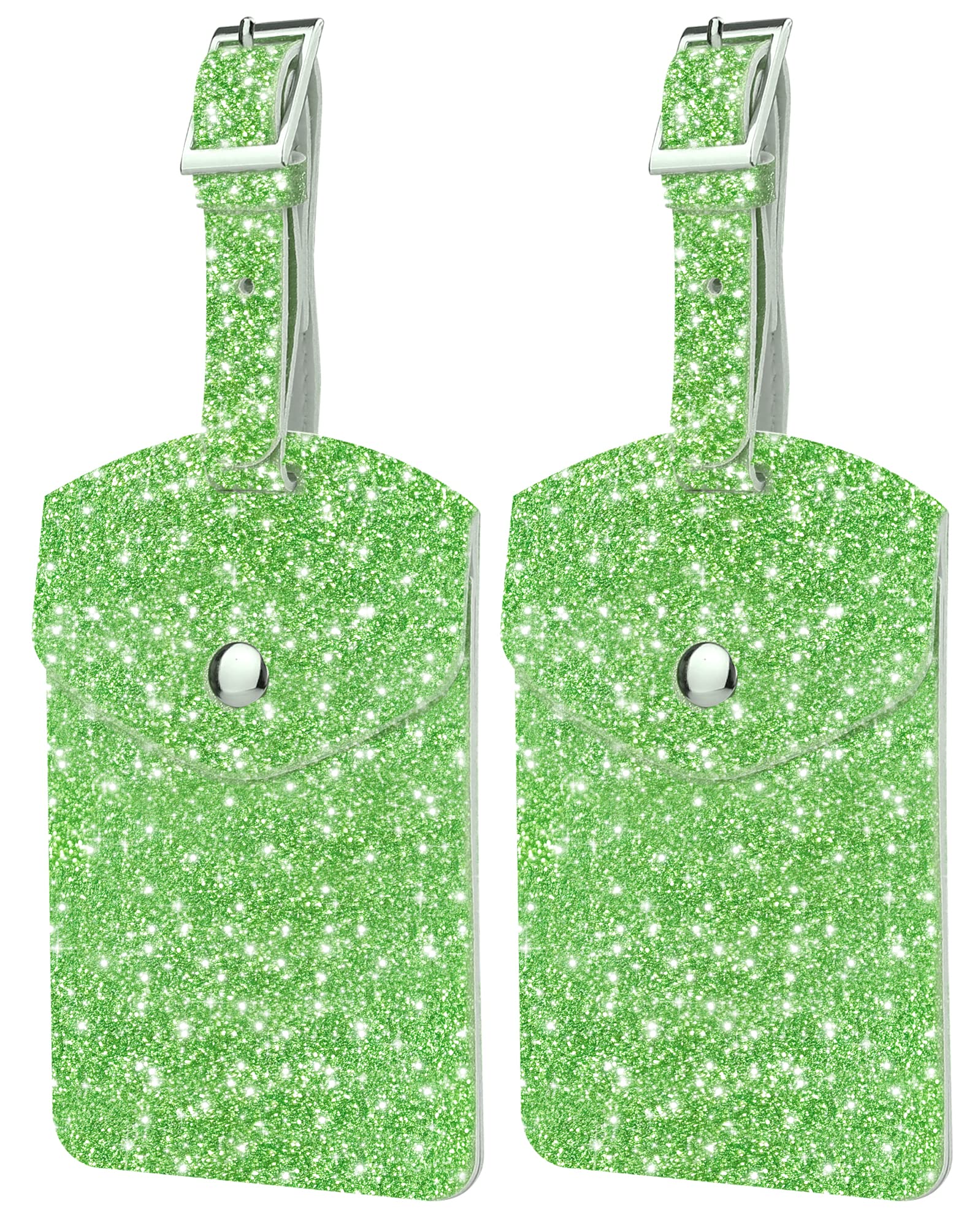 Sodsay Genuine Leather Luggage Tags - 2 Pack Durable Travel Bag Tags with Privacy Flap for Suitcases & Backpacks | Perfect for Airports, Business Trips & Vacation Travel Accessories