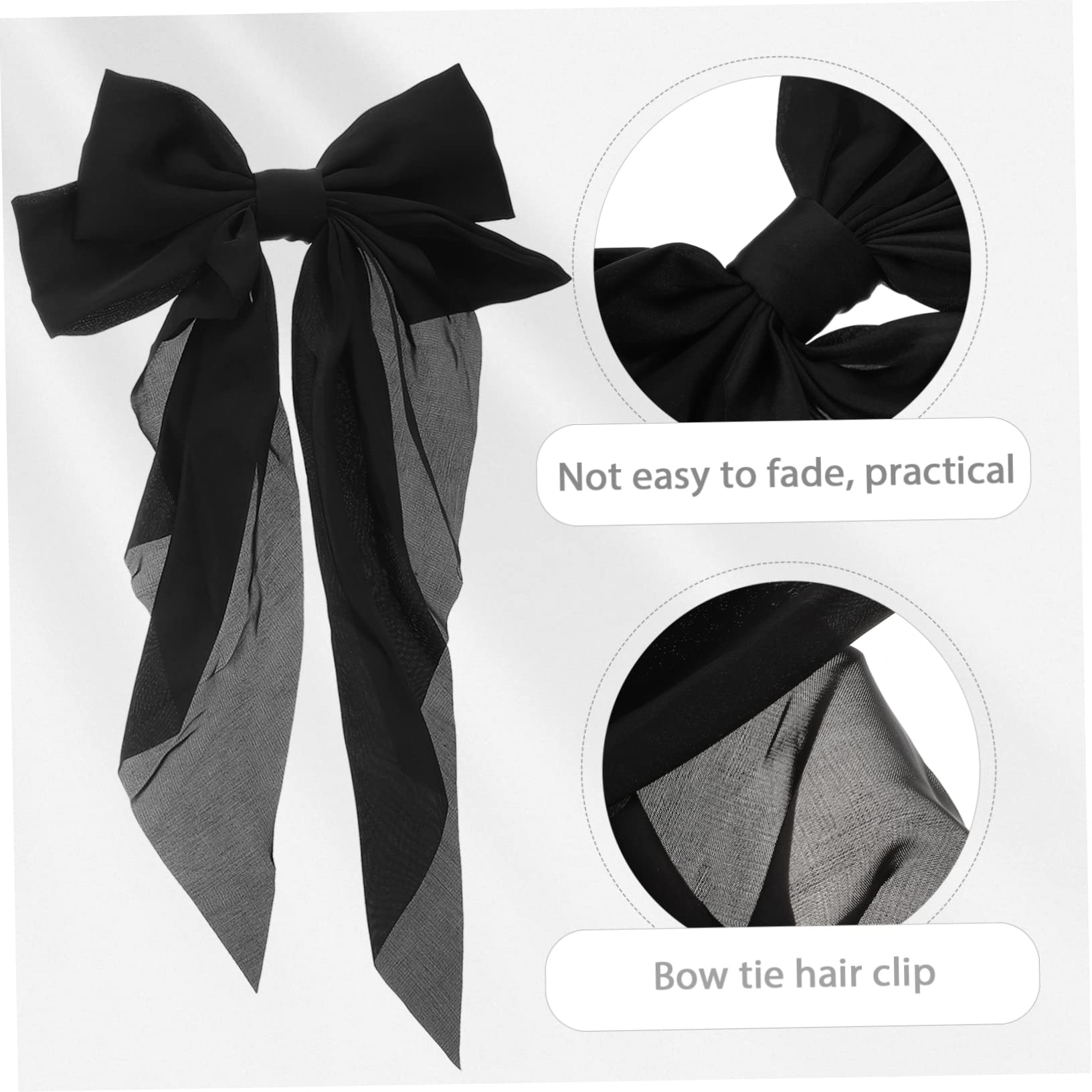 FOMIYES 5 Sets Elegant Bow Hair Clips for Women - Spring Barrettes Metal Fabric Hair Ribbons for Dressing Up (2pcs*5) - Perfect for Weddings, Parties, and Everyday Styling