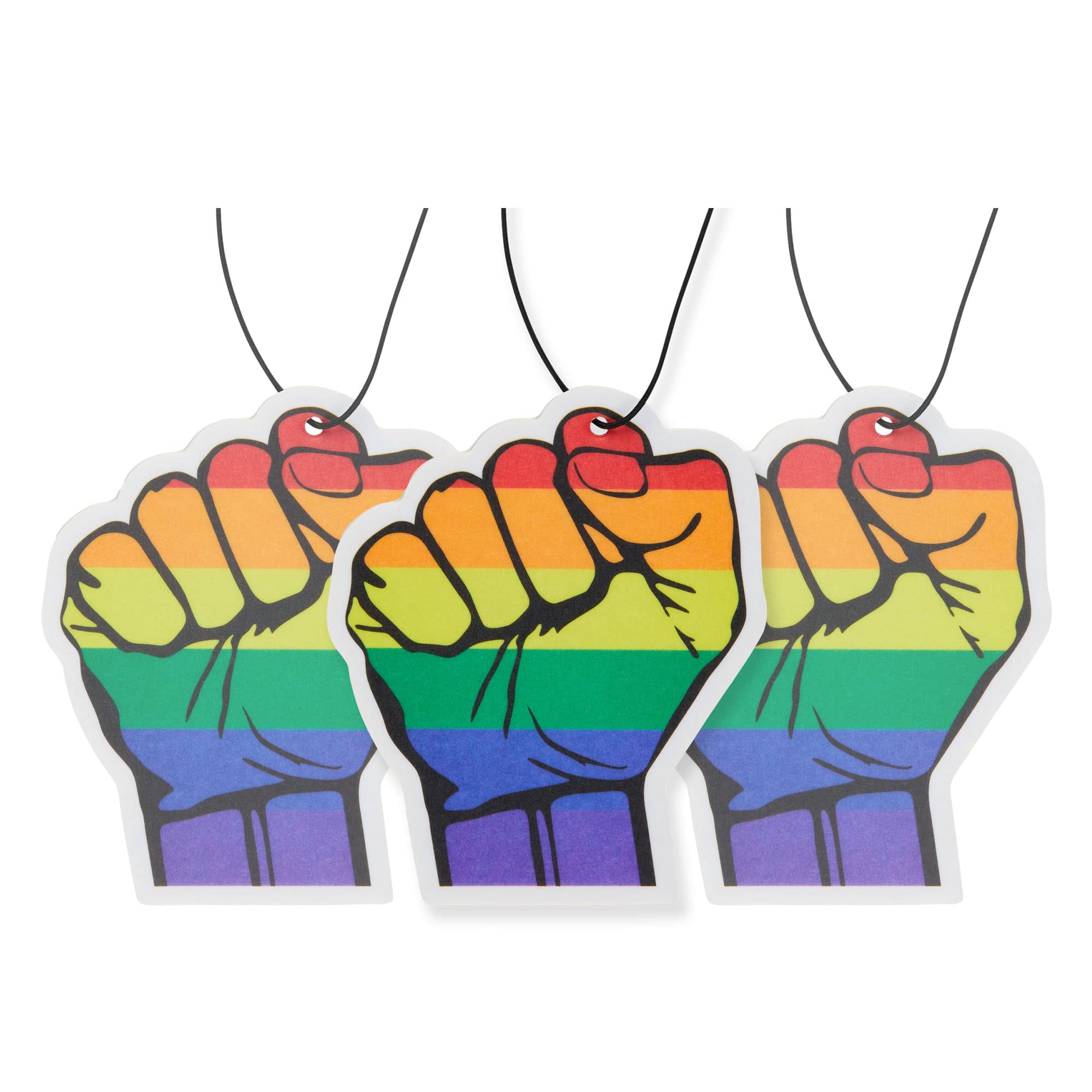 Premium Pride Car Air Freshener 4 Pack - Long Lasting Scented with Essential Oils by Fresh Fresheners - Eliminate Odors & Freshen Your Car, Office or Home