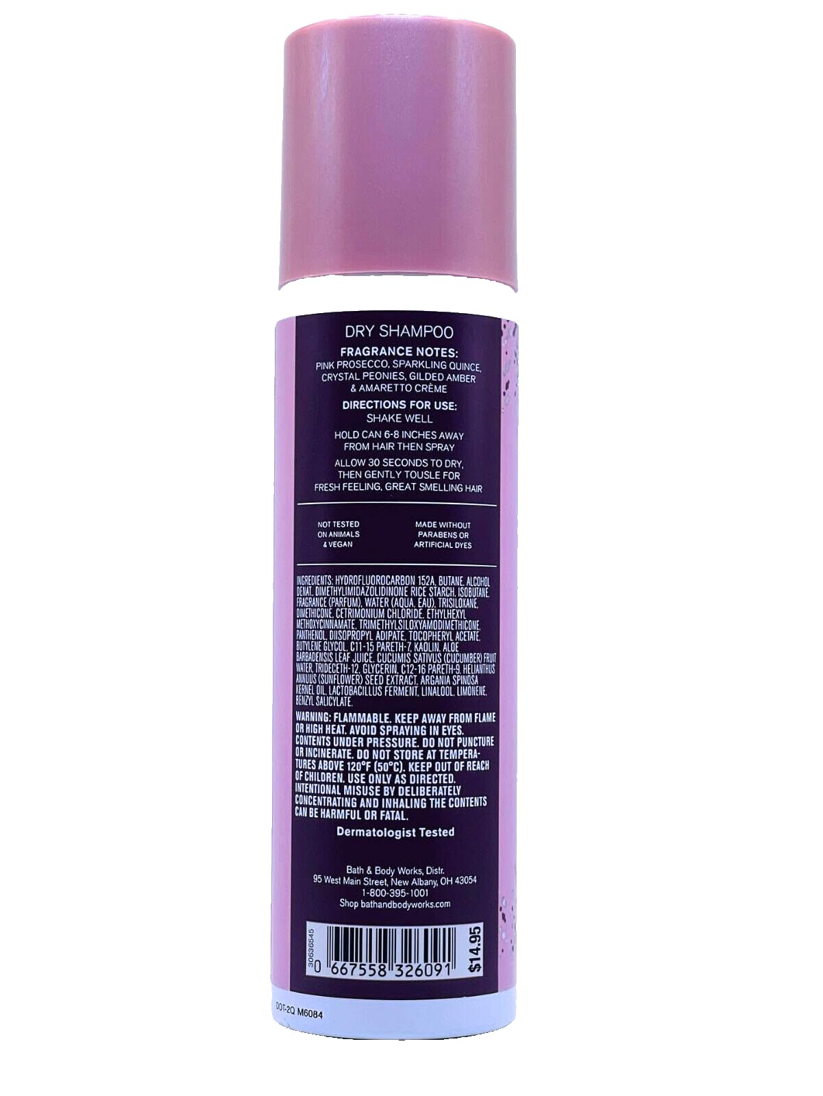 2-Pack Thousand Wishes Travel Size Dry Shampoo 3.3 oz by Bath & Body Works - Refreshes Hair Between Washes, Perfect for Travel, Gym & On-The-Go Use