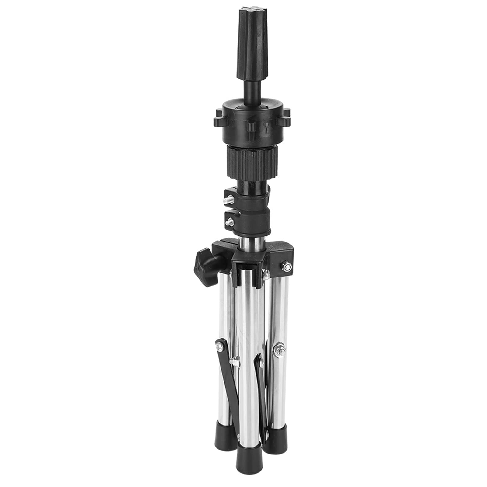 Professional Adjustable Salon Mannequin Head Stand with Tripod - Silver Hairdressing Training Head Holder for Styling Practice, Wig Display & Beauty School Use - Perfect for Hair Salons, Cosmetology Classes & Home Practice