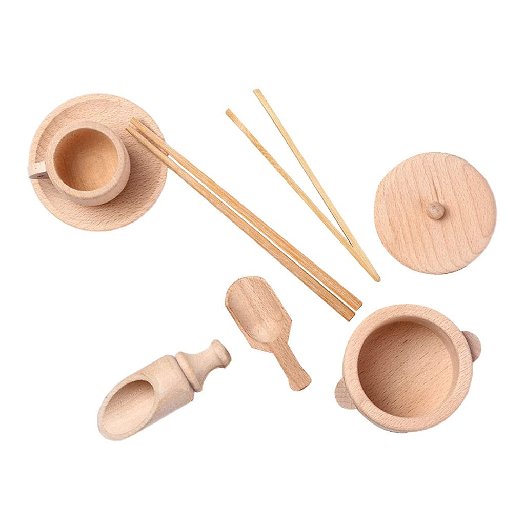 Montessori Pretend Play Kitchen Toy Set - Realistic Simulation Tableware for Kids | Pretend Cooking, Role Play & Early Learning Activities