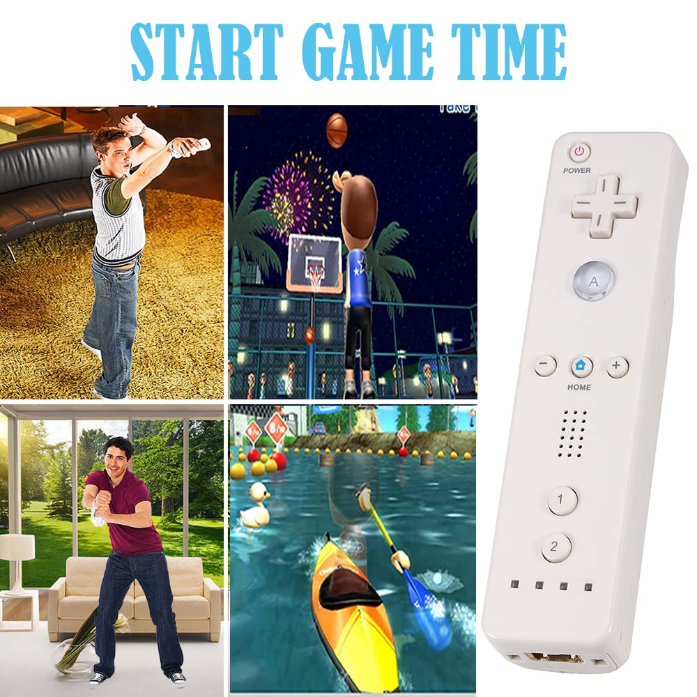 Wireless Wii Remote Controller 2-Pack for Wii U - White & Black for Gaming & Fitness