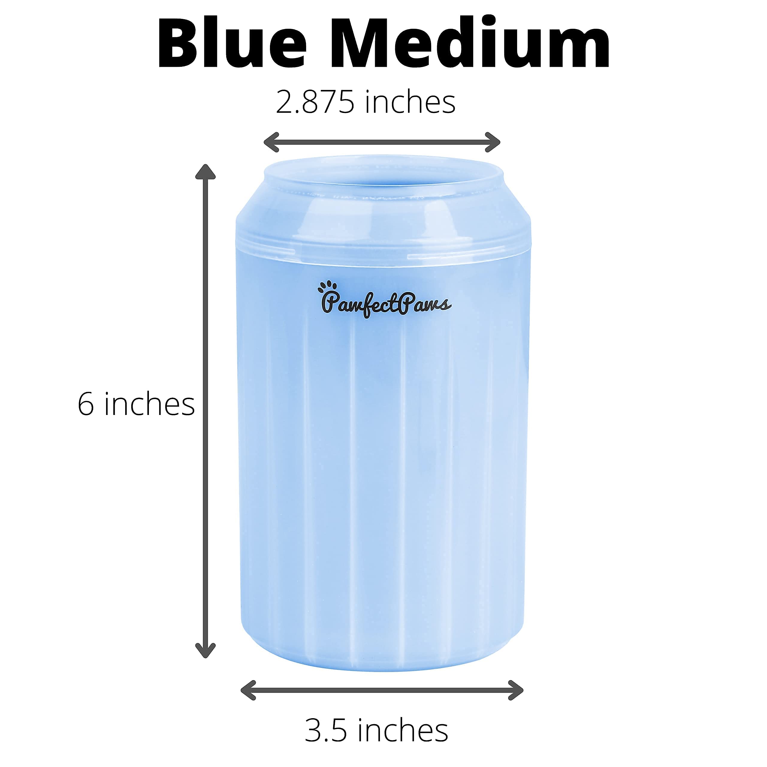 Portable Dog Paw Cleaner for Medium Dogs - Blue Pet Grooming Tool for Cleaning Dirty Paws After Walks & Outdoor Adventures