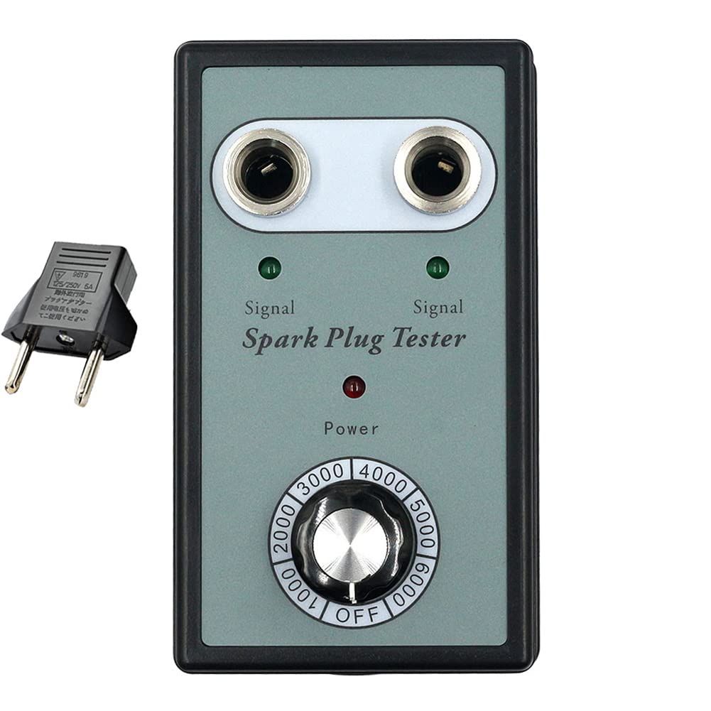 Dual Hole 100-240V Car Spark Plug Tester - Automotive Ignition Plugs Analyzer for 11mm Spark Plugs | Vehicle Engine Diagnostic Tool for Mechanics & DIY Enthusiasts