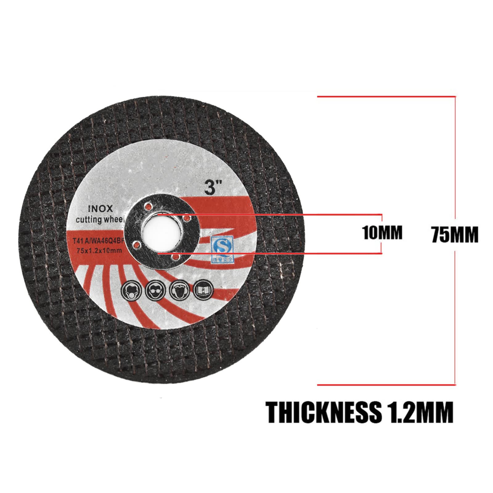 15pcs 3 Inch 75mm Mini Cutting Discs - Resin Grinding Wheel Saw Blades for Angle Grinder - Power Tool Accessories for Metal, Wood & Tile Cutting - Perfect for DIY Projects & Home Renovations