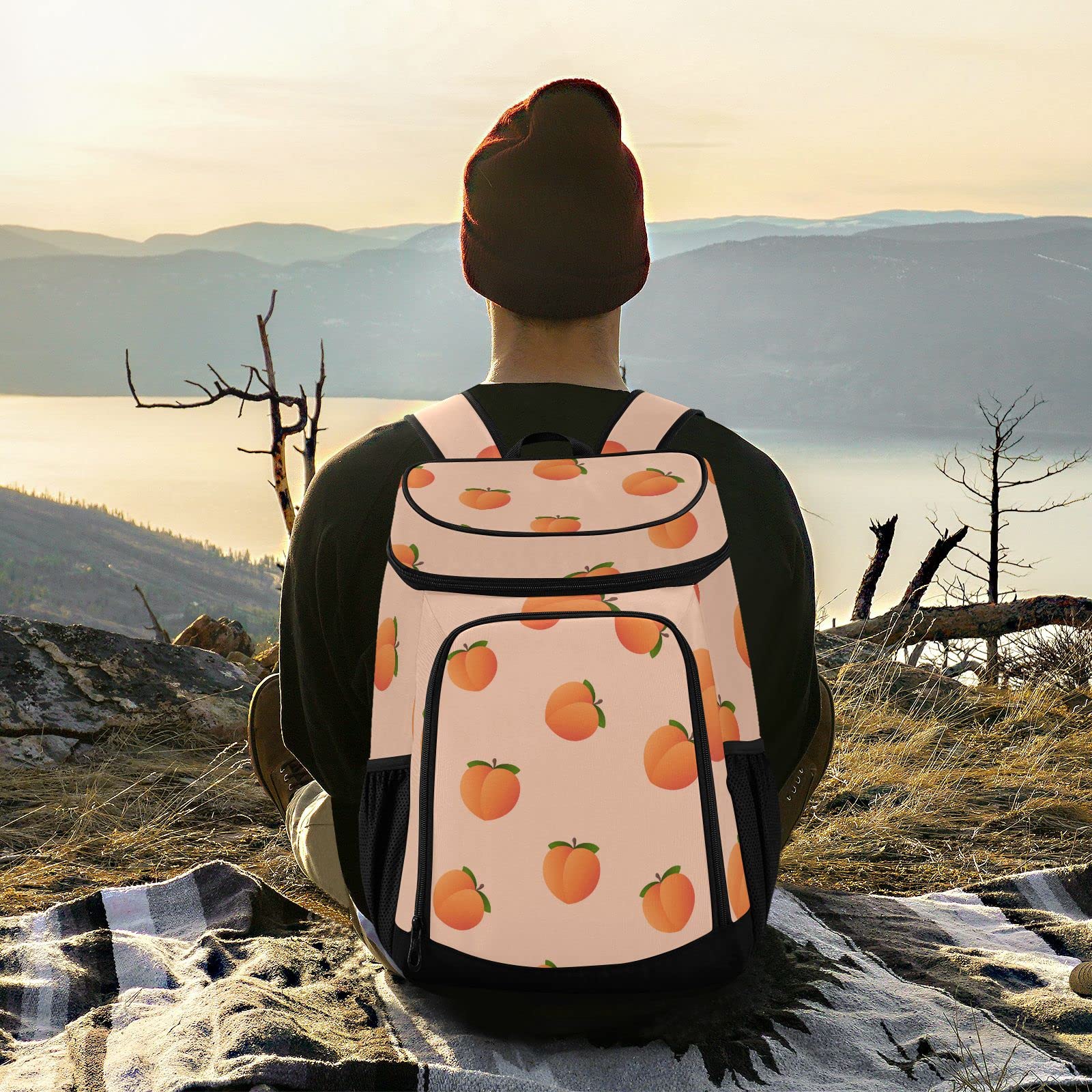 Insulated Watermelon Cooler Backpack for Women & Men - Fresh Fruit Picnic Cooler Bag for Outdoor, Beach, Camping & Travel - Leakproof & Durable