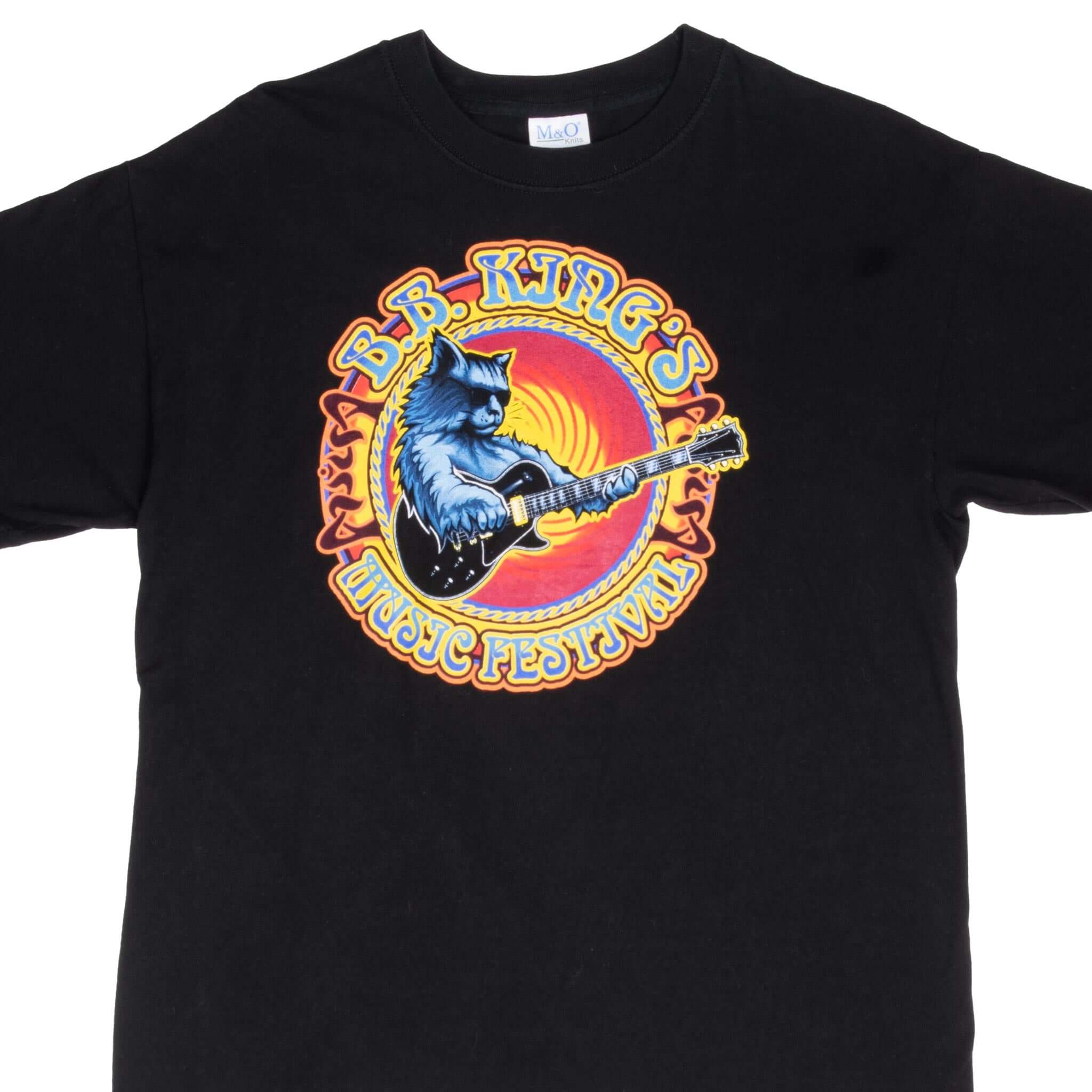 Vintage BB King Jeff Beck Galactic Mofro Music Festival 2003 T-Shirt - Large Size - Perfect for Concerts, Music Events & Retro Fashion