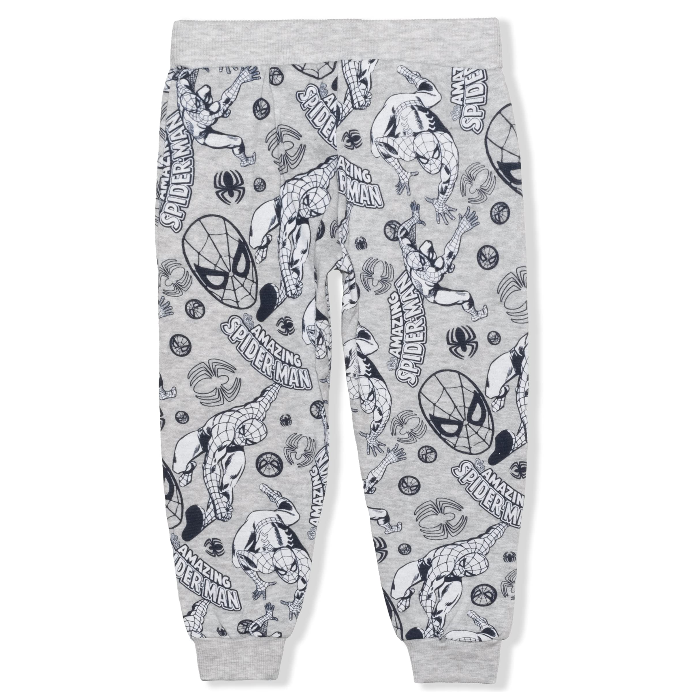 Marvel Spider-Man Boys' 2-Pack Pajama Pants for Toddlers & Kids - Soft Cotton Sleepwear for Bedtime & Playtime