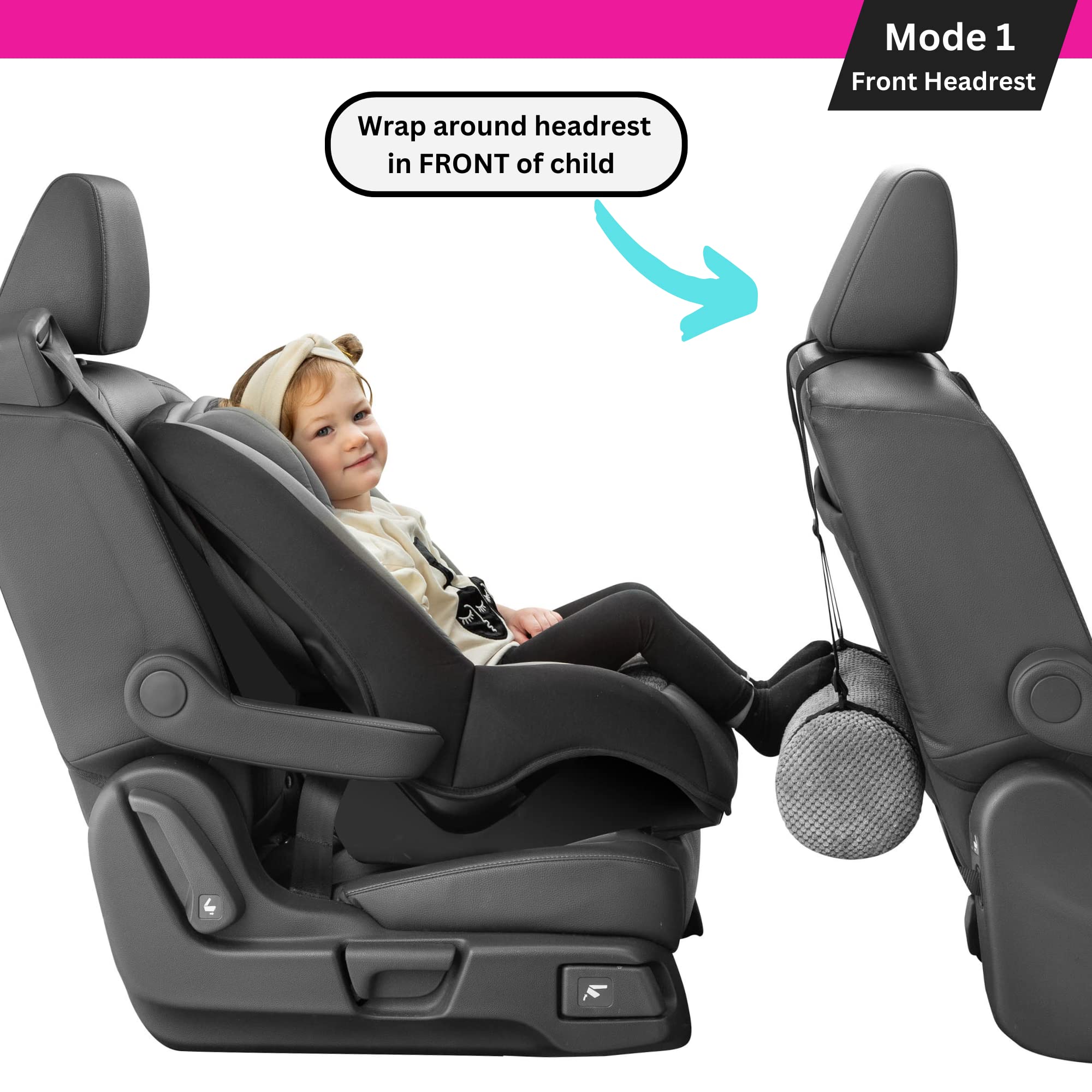 SWANOO Adjustable Car Seat Foot Rest for Kids - Comfortable Travel Support for Long Rides | Car Seat Accessories for Toddlers | Perfect for Road Trips and Family Vacations