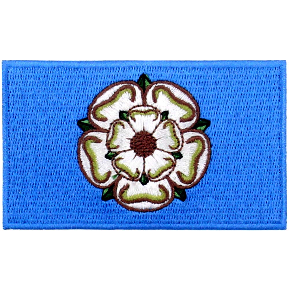 EmbTao Yorkshire Flag Embroidered Patch - Iron On or Sew On Morale Emblem for Jackets, Hats & Bags | Perfect for DIY, Cosplay & Military Uniforms