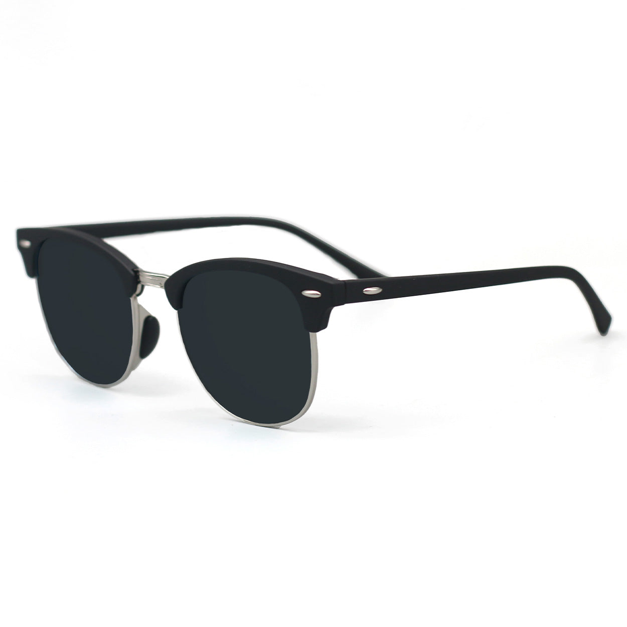 Black Clubmaster Sunglasses for Men & Women – Classic Retro Style, UV Protection – Perfect for Driving, Outdoor Activities & Fashion Accessories