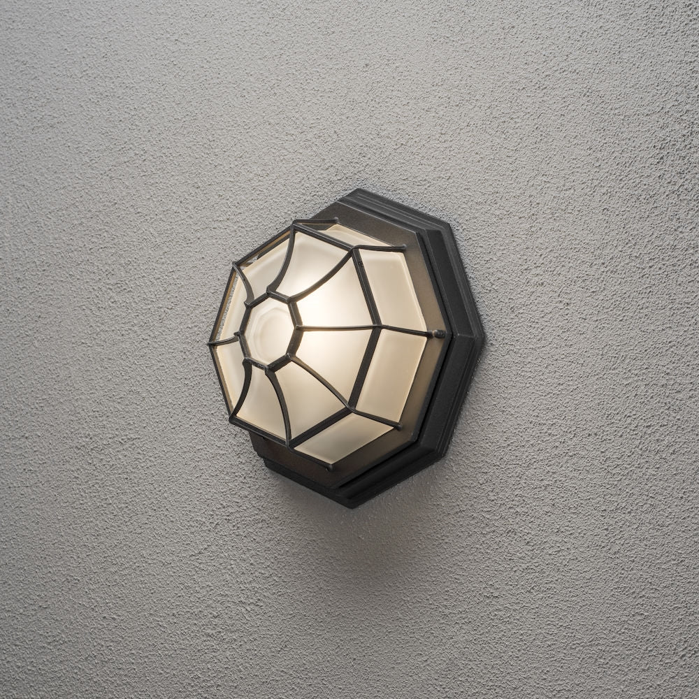 Affordable Flush Mount Ceiling Light - Matt Black & White Finish - E27 Socket - IP23 Rated - Perfect for Bedroom, Kitchen, and Hallway Lighting