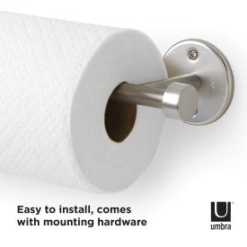 Stainless Steel Wall Mounted Paper Towel Holder - Rustproof Kitchen & Bathroom Organizer for Easy Access | Perfect for Home, Office, Restaurant Use