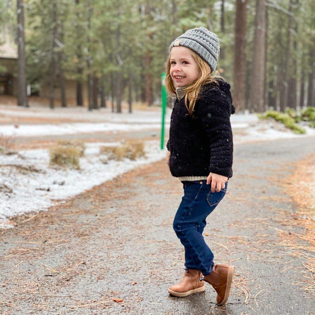 Warm Winter Kids Knit Skull Cap Hat for Toddlers & Children - Cozy Beanie for Cold Weather Play & Outdoor Activities | Funky Junque Exclusives