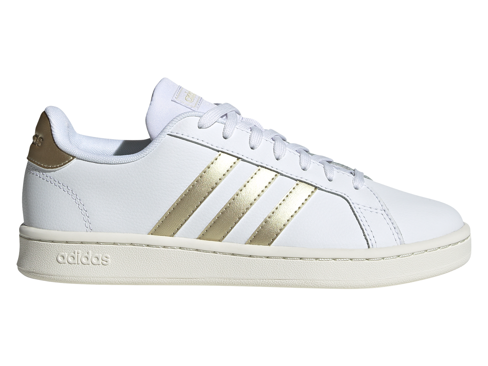 Adidas Women's Grand Court Sneakers - Comfortable White Tennis Shoes for Women - Casual Walking & Gym Workout Shoes