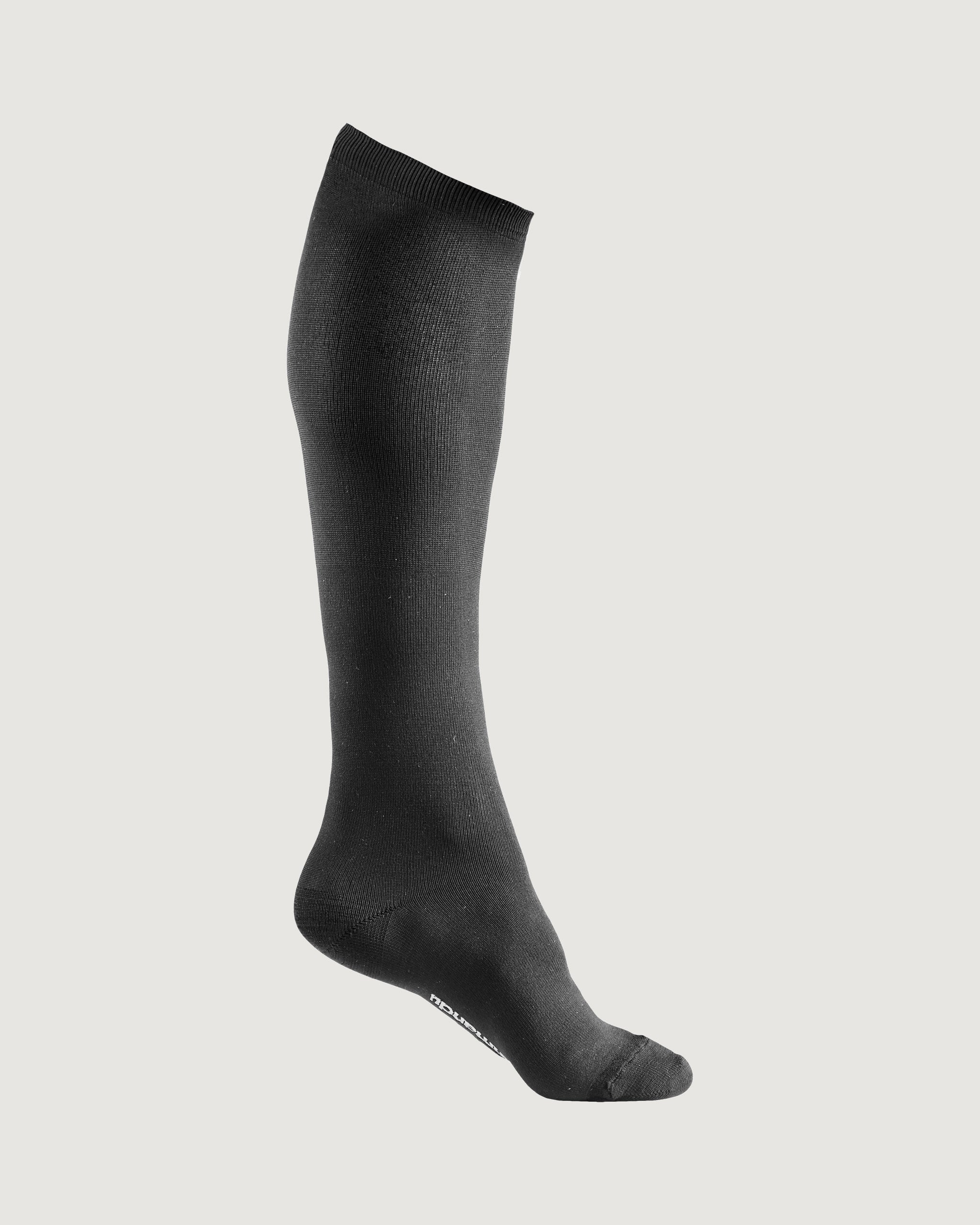 Anti DVT Compression Flight Socks for Women & Men - Black - Prevent Deep Vein Thrombosis During Long Flights, Travel & Post-Surgery Recovery