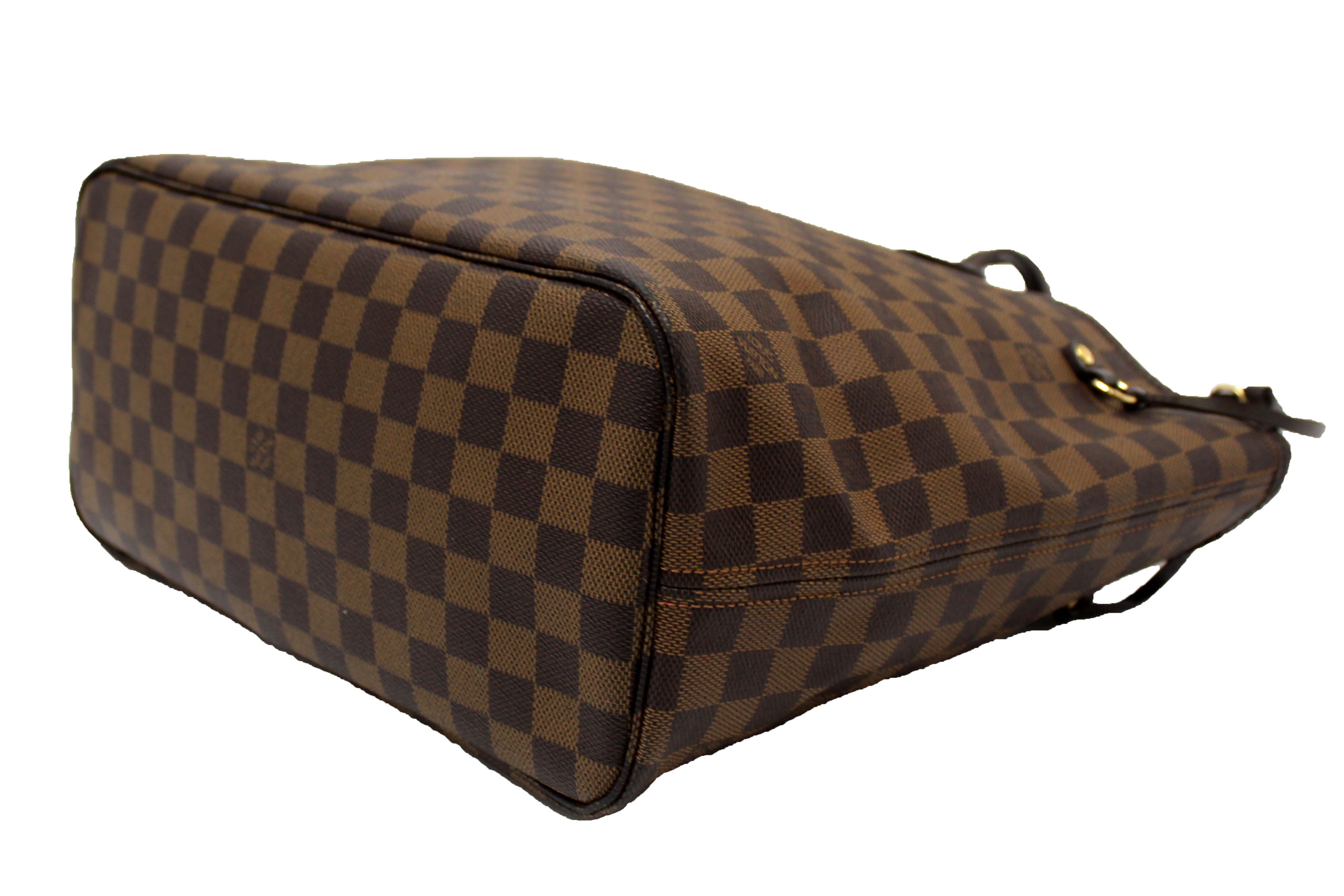 Authentic Louis Vuitton Damier Ebene Neverfull MM Tote Bag - Luxury Designer Shoulder Handbag for Women, Perfect for Work, Travel & Everyday Use
