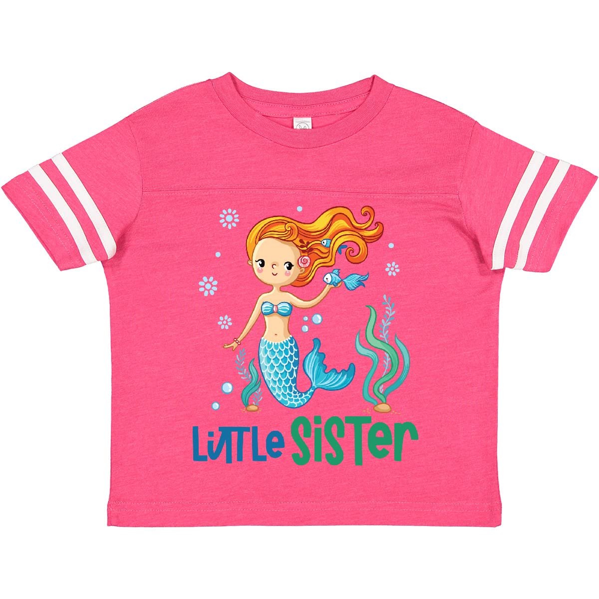 Inktastic Little Sister Toddler T-Shirt - Cute Sibling Outfit for Baby Girls | Perfect for Family Photos, Matching Sibling Sets & Special Occasions