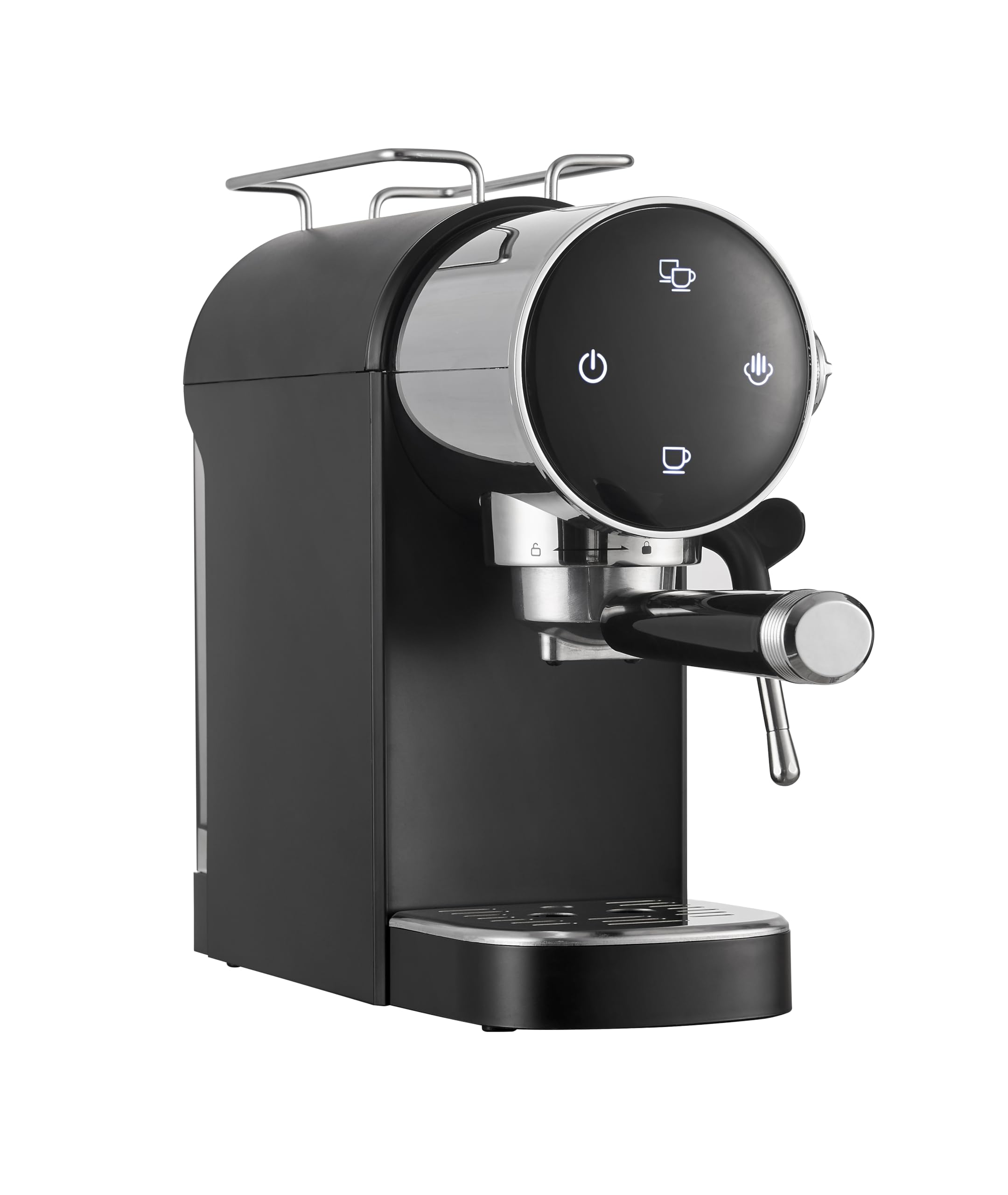 Compact Espresso Machine with LCD Touchscreen - 15Bar Pressure for Rich Crema - Perfect for Home, Office & Small Kitchens - Easy-to-Use Coffee Maker for Espresso & Cappuccino Lovers