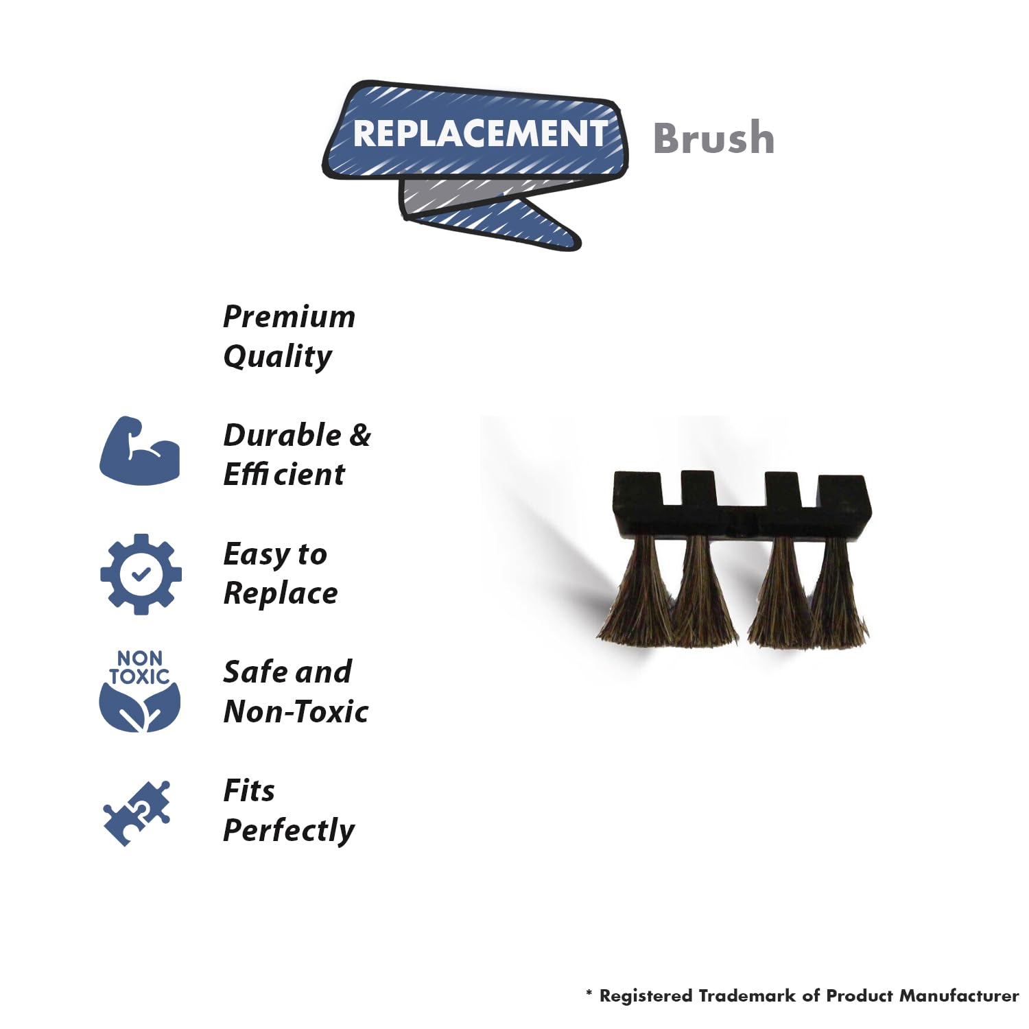 XL21/600ECC Vacuum Cleaner Replacement Brush - Corner Strip for Deep Cleaning