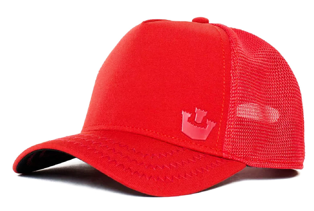 Goorin 'Gateway' Plain Trucker Style Baseball Cap - Red Adjustable Hat for Men & Women | Casual Outdoor, Sports & Everyday Wear