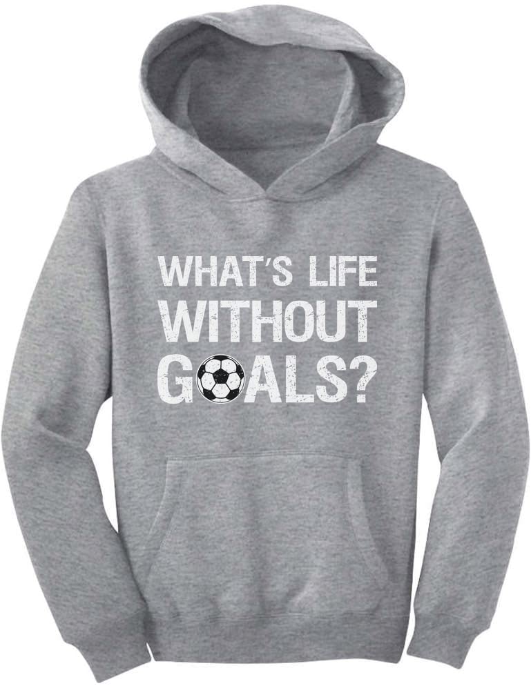Goals Hoodie for Boys & Girls - Soccer Player Youth Hooded Sweatshirt Gift - Perfect for Sports, School & Casual Wear