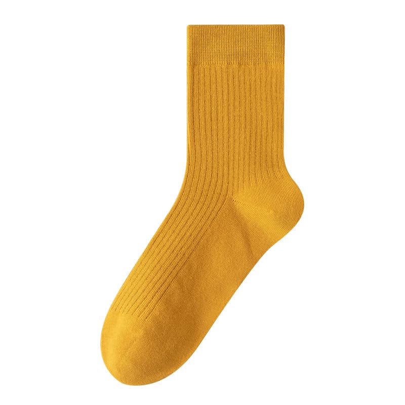 QandSweet Boys Cotton Crew Socks - Breathable Athletic Socks for Kids, Striped Casual Socks for School, Sports & Everyday Wear