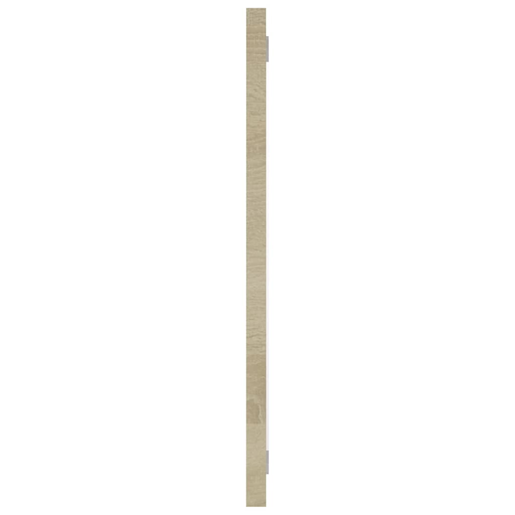 Modern Rectangle Wall Mirror - Bathroom Vanity Mirror for Living Room & Bedroom - Sonoma Oak Finish 23.6