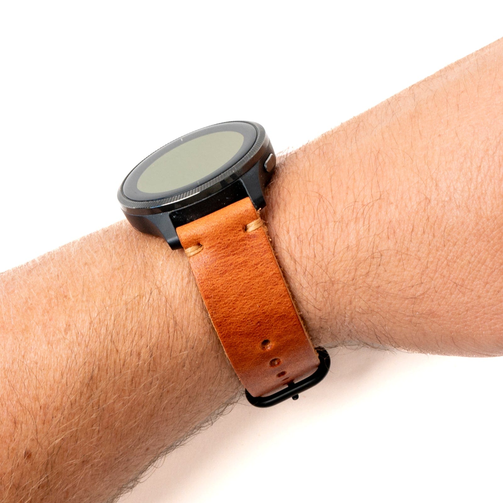Premium Genuine Leather Replacement Watch Band for Garmin Smartwatches - Comfortable & Durable Strap for Fenix, Forerunner, Vivoactive Series - Perfect for Workouts, Running & Everyday Wear