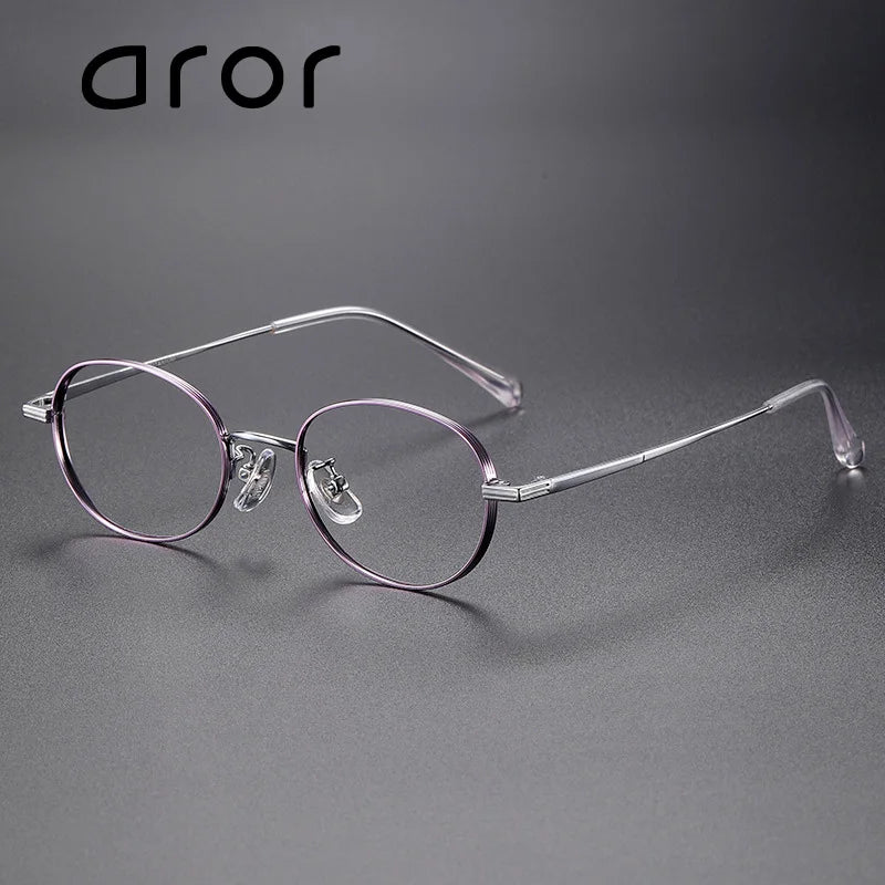 Aror Women's Full Rim Small Oval Titanium Eyeglasses 45015 - Lightweight & Durable Eyewear for Work, Reading & Everyday Use