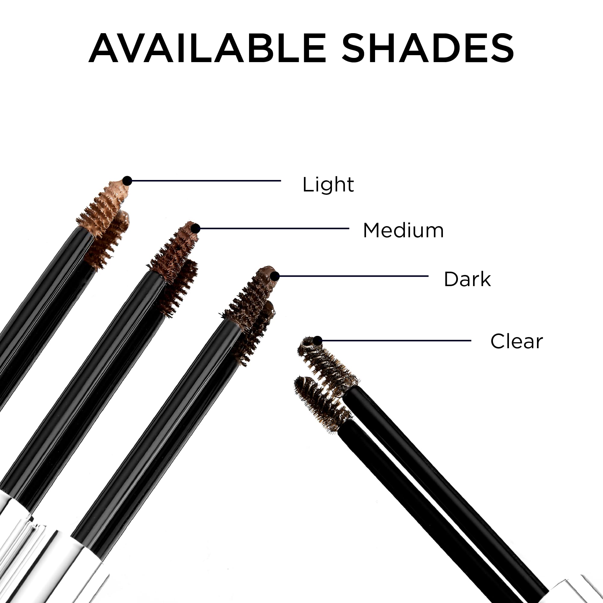 Sigma Beauty Tint + Tame Dark Brow Gel - Professional Waterproof Eyebrow Tint & Shaping Gel for Filling, Grooming & Defining Brows - Natural Feathery Look - Dark Brown for Dark Hair - Perfect for Everyday Makeup & Professional Brow Styling