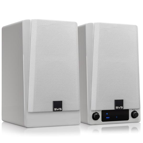 Premium Wireless Speaker Pair - White Gloss Finish - High-Quality Audio for Home & Outdoor Use - Perfect for Parties, Poolside & Patio Entertainment