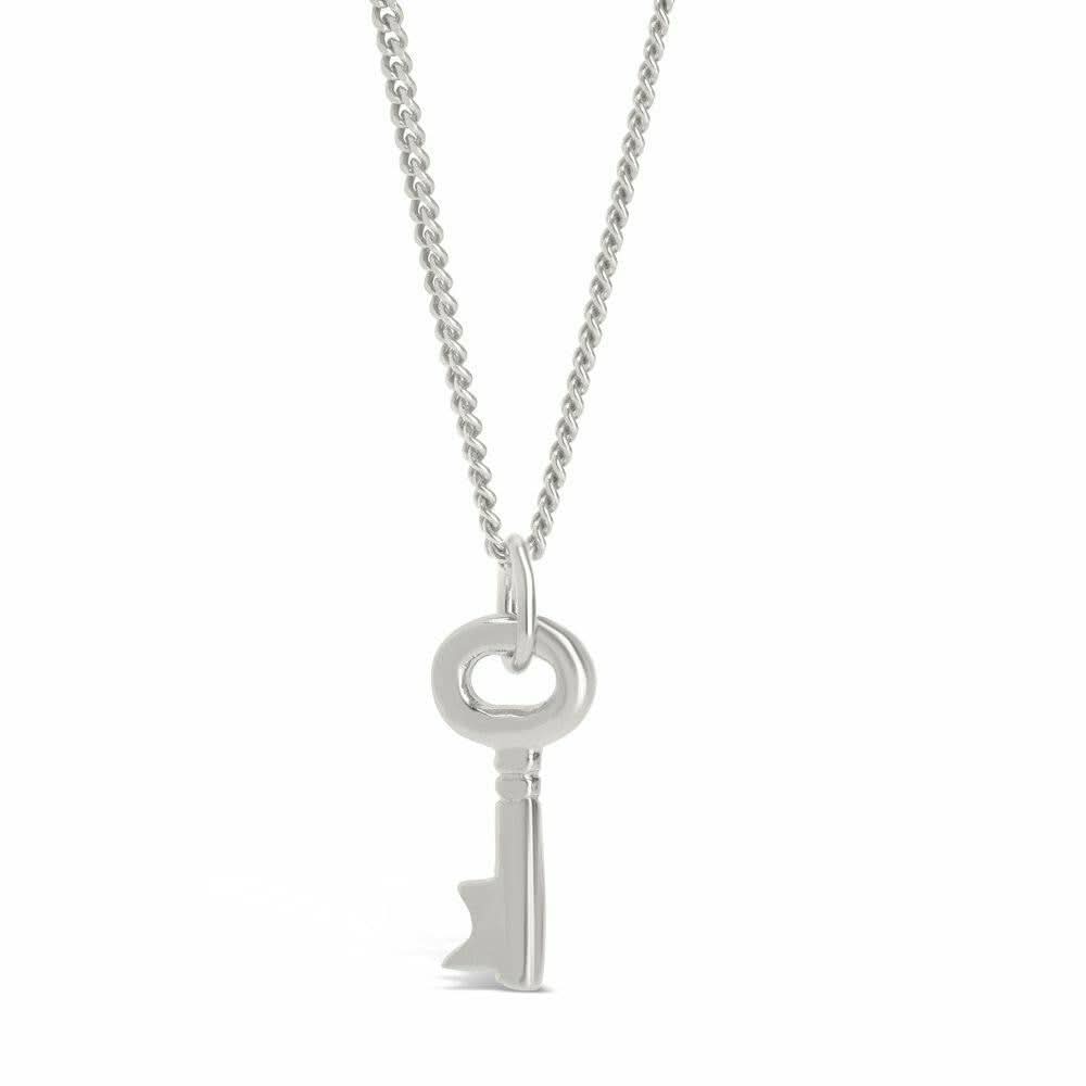 Silver Key Pendant Necklace - Elegant Jewelry for Women, Perfect Gift for Birthday, Anniversary & Special Occasions