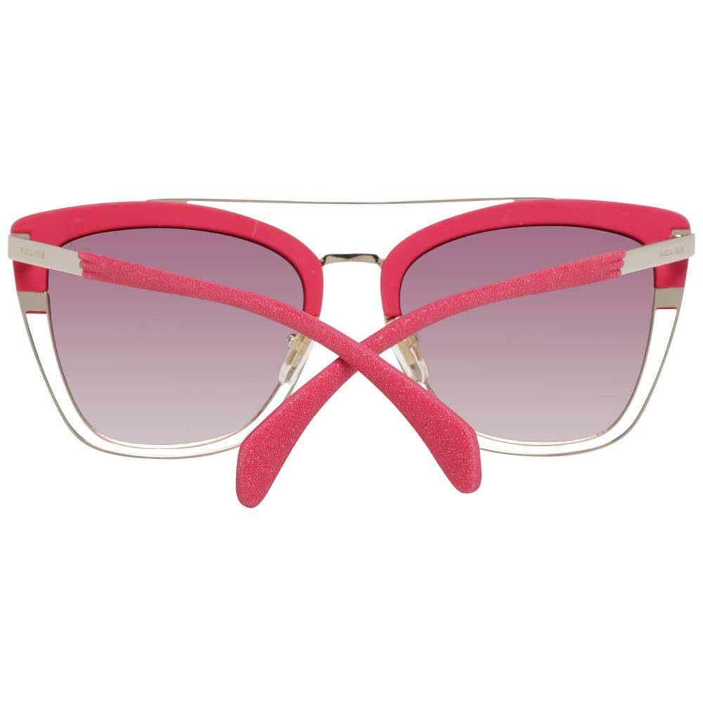 SPL618548FFX Polarized Fashion Sunglasses for Women - Gold Frame Police Style UV Protection - Perfect for Driving, Beach & Outdoor Activities