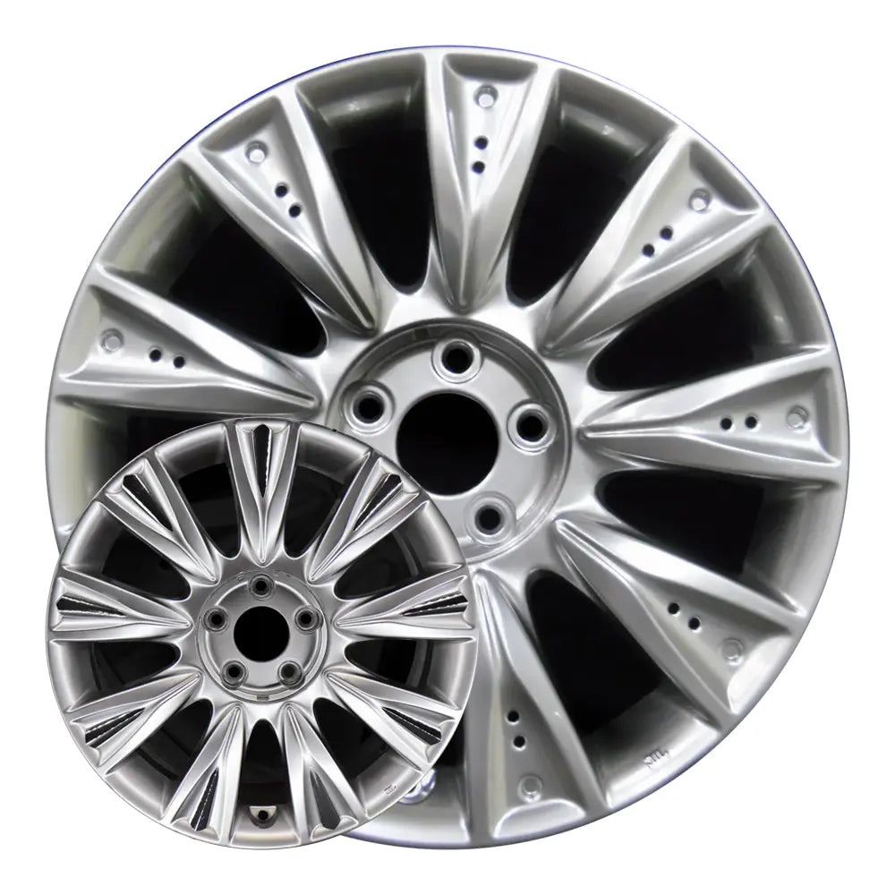 18 Inch Hyundai Genesis OEM Wheel Rim ALY70771 2009-2012 Hypersilver 529103M300 - Perfect Fit for Hyundai Genesis Sedan & Coupe Models
