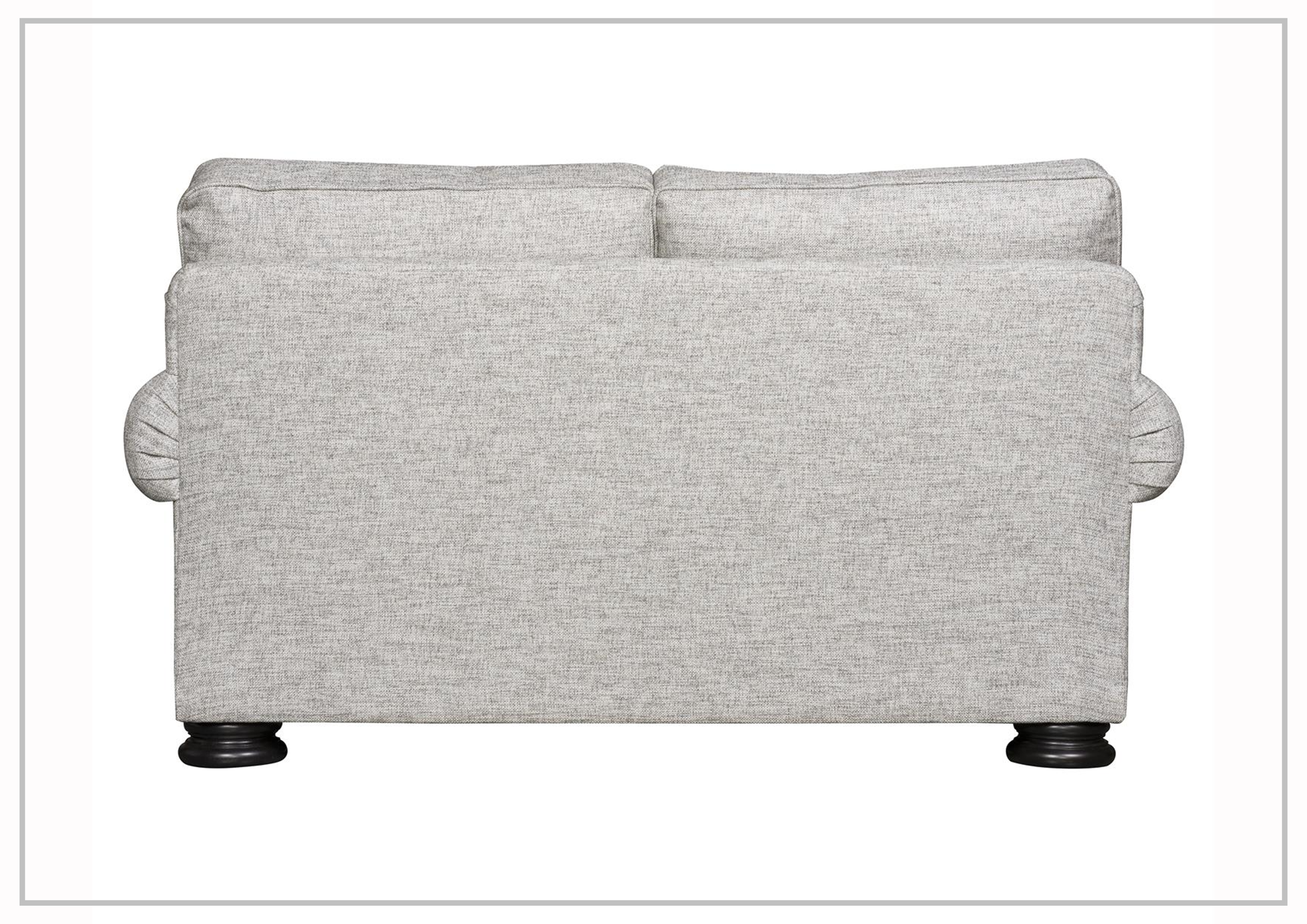 Bernhardt Foster Fabric Loveseat with Rolled Arms - Comfortable Small Sofa for Living Room, Bedroom, or Office Space