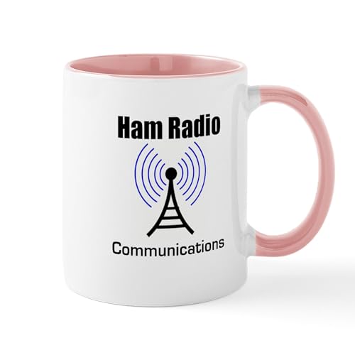 White/Pink Inside - Ham Radio Communications Mug