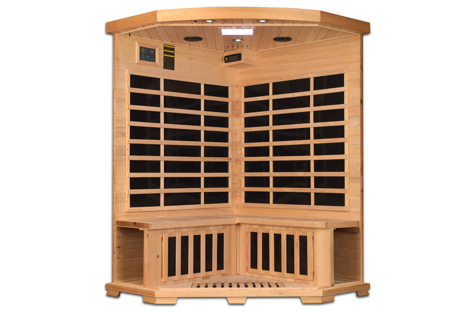 Pro 6 Rebecca 3-Person Corner Far Infrared Sauna with Near Zero EMF (2025 Model) - Perfect for Home Relaxation & Detox Therapy