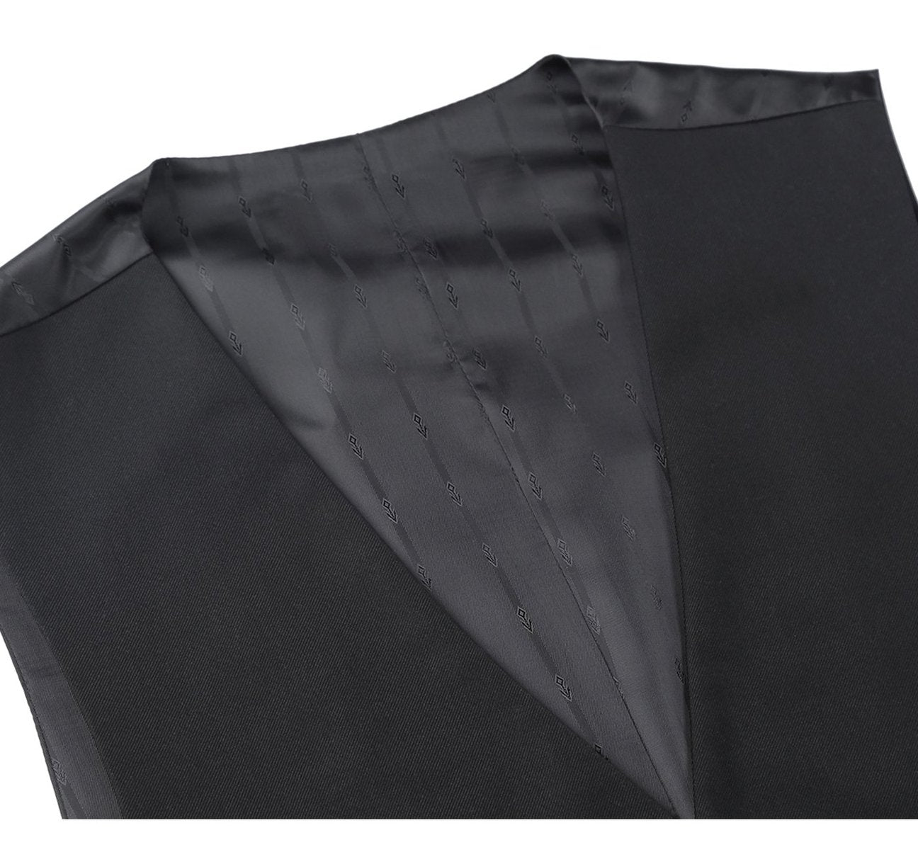 Alessandro Vitello by Renoir Black Business Suit Vest - Regular Fit Waistcoat for Men | Formal Office Wear, Wedding Attire & Professional Dress Suit