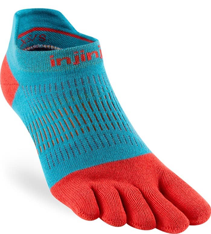 Injinji Run Lightweight No-Show Toe Socks for Women - Breathable & Comfortable Running Socks for Marathon, Gym & Outdoor Activities